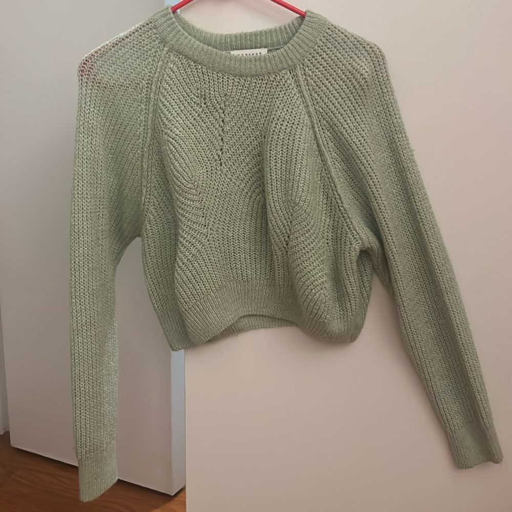 Topshop Sea Green Seafoam Knit Sweater